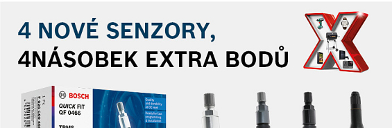 Bosch Extra - 4 nové senzory, 4násobek extra bodů